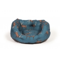 Large+ Stag Print Deluxe Slumber Dog Bed - Danish Design Woodland Stag 35" 89cm